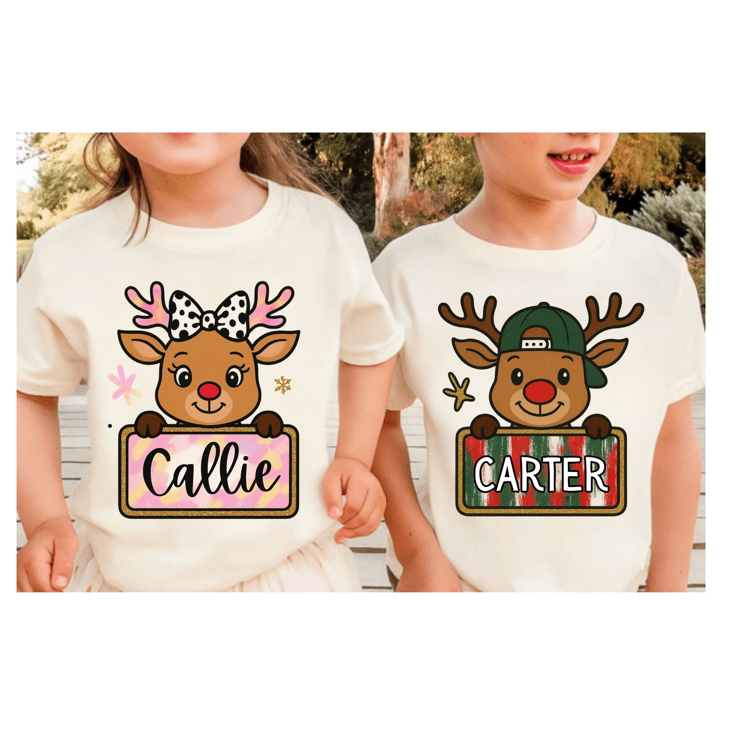 Reindeer Tag Kid Tee