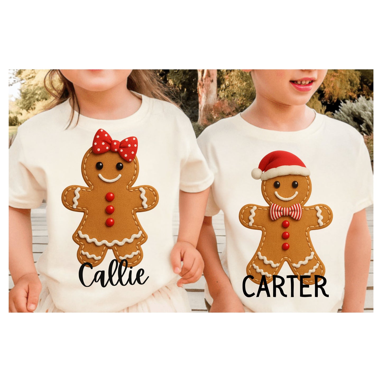 Santa Gingerbread Kid Tee