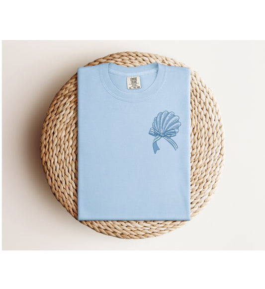 Blue Croquet shells front and back