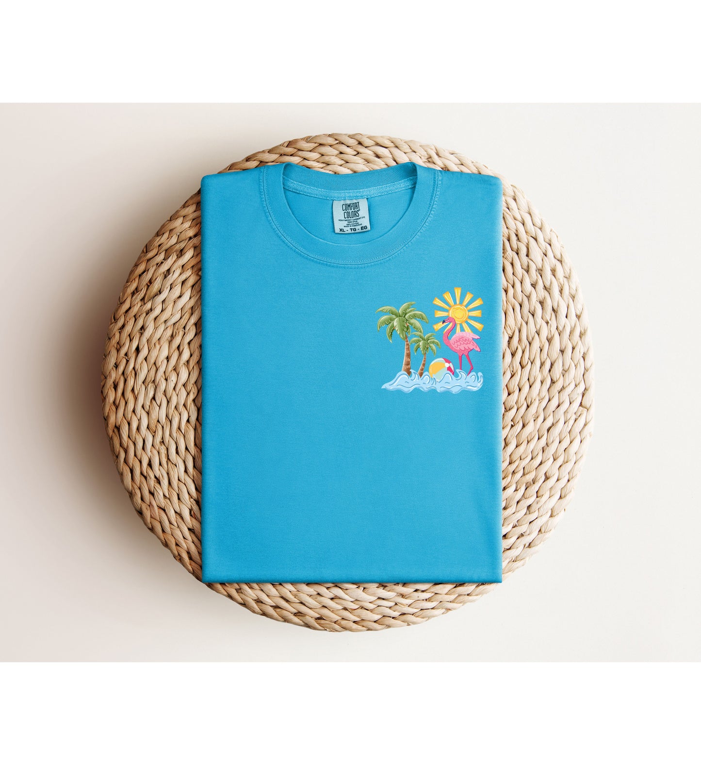 Flamingo Island front and back