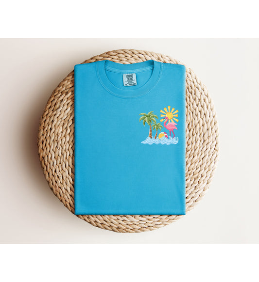 Flamingo Island front and back