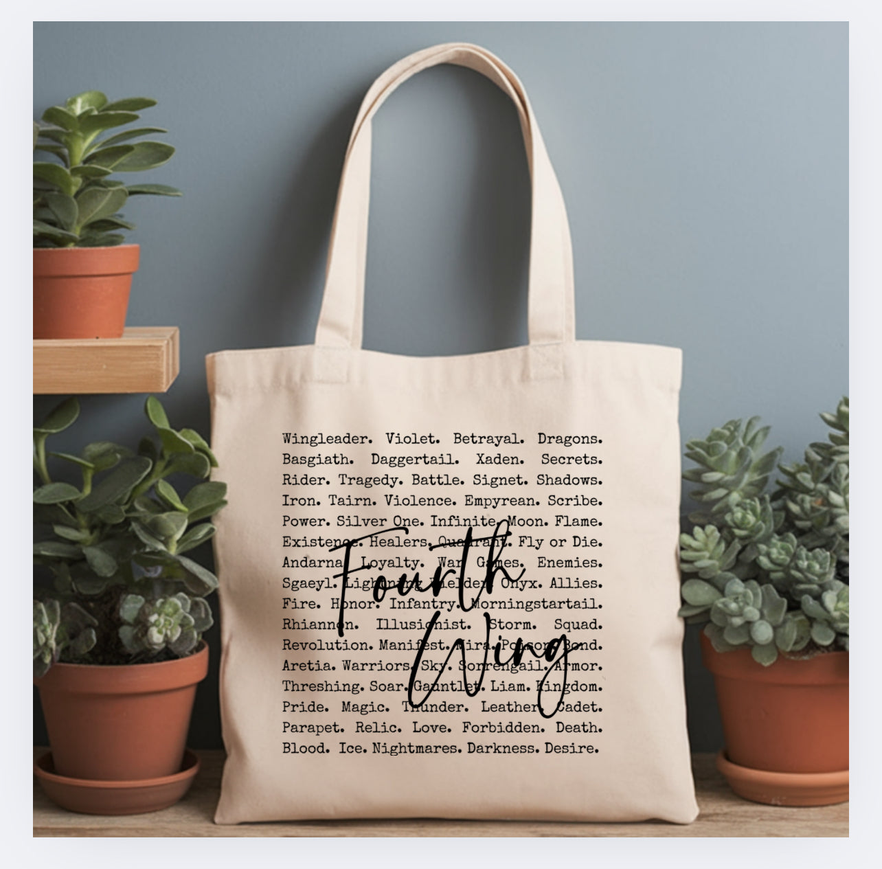 Fourth Wing Typewriter Tote