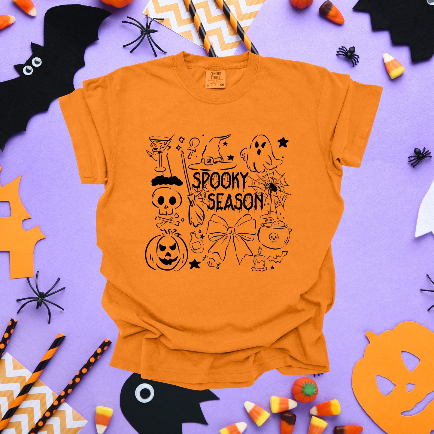 Orange Fall Spooky Tee