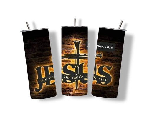 Jesus 3 Nail Tumbler