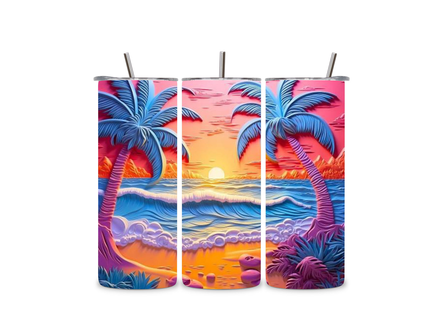 Sunset Palms Tumbler